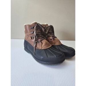 Cat & Jack Duck Boots Sz 4 Brown Black